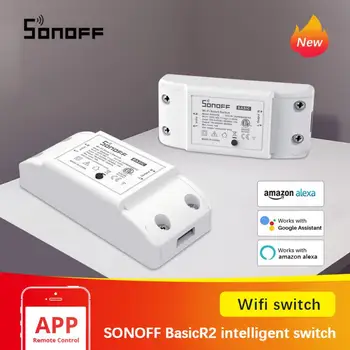 Sonoff Základné R2 Wifi DIY Interruptor Smart Switch Diaľkový ovládač Smart Home eWeLink APLIKÁCIE Ovládanie Práce s Alexa Domovská stránka Google