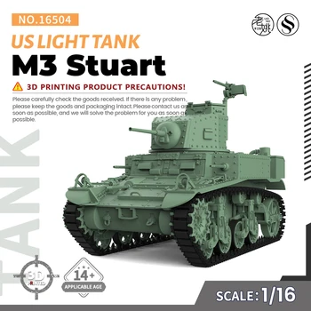 SSMODEL SS16504 V2.0 1/16 Vojenské Model Kit NÁS M3 Stuart Ľahký Tank 179.99