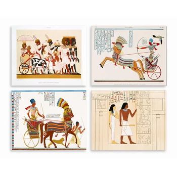 Staroveké Egyptské Prepravu Plagáty a Vytlačí Zavesiť V Obývacej Izbe Plátno na Maľovanie Retro Umenie Wall Art Obraz Domáce Dekorácie
