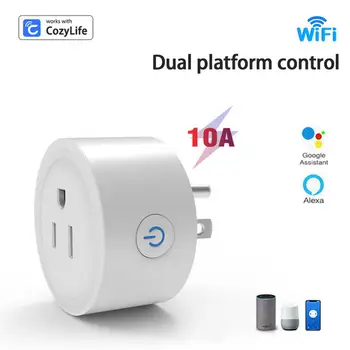 Tuya Smart Zásuvky wifi UK Plug realizuje Celý dom inteligencie prostredníctvom Rozbočovača gateway control Domov Alexa
