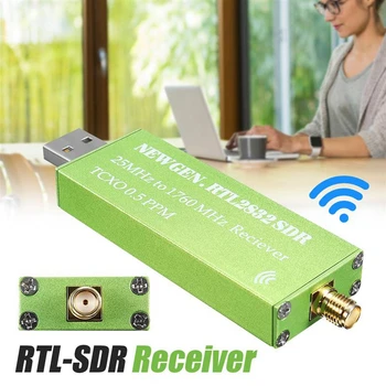 USB Adaptér RTL-SDR RTL2832U + R820T2+ 1Ppm TCXO TV Tuner Stick Prijímač