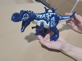 V Zásoby KF829 KF830 Stavebné Bloky Dinosaura Hlboké Modré Boji Porazený Tyrannosaurus Rex čísel Pre Deti Hračky