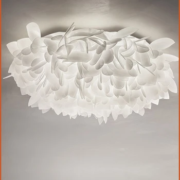 Veli Lístie spálňa petal svetlo v Taliansku Nordic minimalistický s oblečením obývacia izba štúdia biela stropné svietidlo