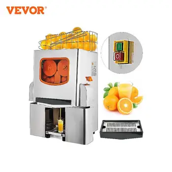 VEVOR Obchodné Odšťavovač Stroj, 120W Orange Squeezer pre 22-30 za Minútu, Elektrický odšťavovač w/Pull-Out Filter Box