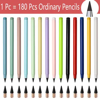 Večný Ceruzka Neobmedzený Písanie Kovové Žiadny Atrament Podpisový Pero Večný Vymazateľné Ceruzka Kawaii Kancelárske Potreby Školské Potreby