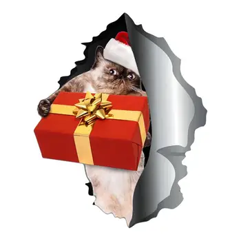 Vianočné Nálepky Na Auta, Chladničky Magnety Vianočné Mačka Nálepky Magnetické Nálepky Zábavné Nárazníka Magnety Auto Odtlačkový Magnetické