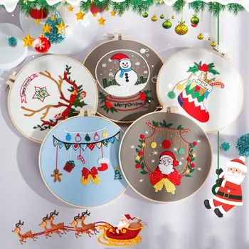 Vianočné Vzor Ručné Výšivky Auta Ručné Domáce Dekorácie Cross Stitch Cross-Šitie Nadšencov DIY Remeslá