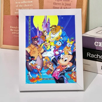 Walt Disney Rodiny Kolekcie Mickey Mouse 5D Full Round-Diamond Súpravy Maľovanie Cartoon DIY Vŕtačky Mozaiky Výšivky Cross-stitch