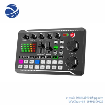 YYHC Audio Mixer Live Zvukové Karty BM800 MIC Microphne Mobilný Telefón Voice Changer Karaoke pre Vysielanie a Nahrávanie KTV Hudba Hry