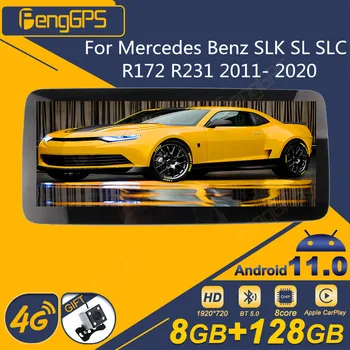Za Mercedes Benz SLK SL, SLC R172 R231 2011 - 2020 Android autorádia 2Din Stereo Prijímač Autoradio Multimediálny Prehrávač GPS Navi