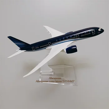 Zliatiny Kovov Vzduchu Azerbajdžan B787 Airlines Diecast Lietadlo Model Boeing 787 Dýchacích ciest Rovine Model w Stand Lietadla Deti Darčeky 16 cm