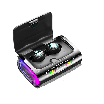 Športové Slúchadlá 8D Stereo Surround Zvuk, LED Digitálny Displej Dotykové Ovládanie Športové Slúchadlá S Mikrofónom