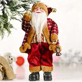 Živica Santa Figúrka Bábiky Hračky Dekorácie, Ozdoby Na Vianočné Stromčeky Vianočné Santa Claus Kuchár Stáleho Držania Tela Starý Muž