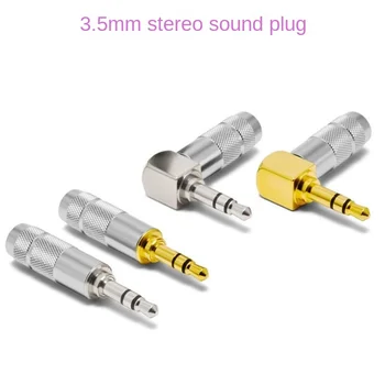 Náhradné 3,5 mm Stereo 4 Pól alebo 3-Pól Male Opravy Slúchadlá Audio Jack Konektor Konektor Spájkovanie pre Väčšinu Slúchadlá
